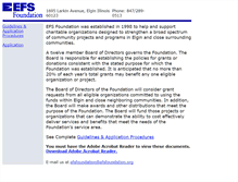 Tablet Screenshot of efsfoundation.org